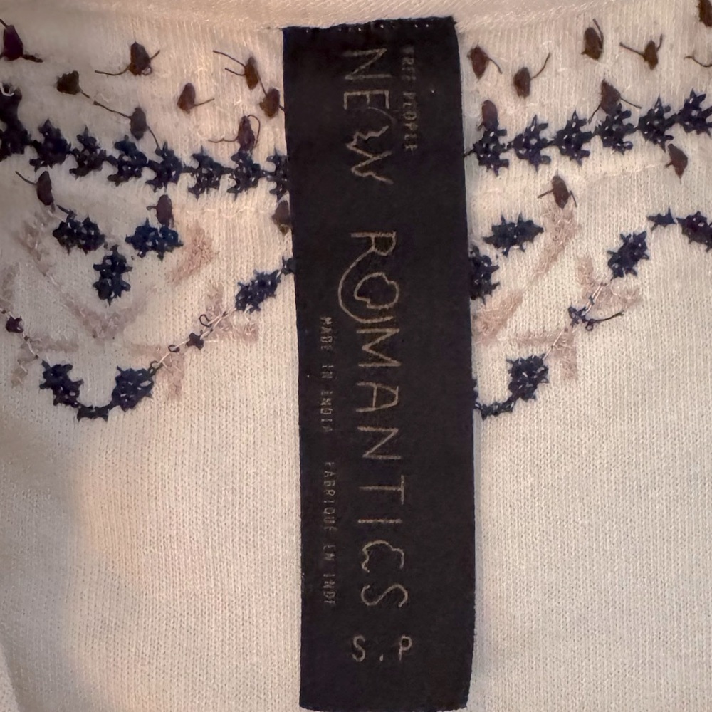 Free People New Romantics Embroidered Top - Picture 4 of 6